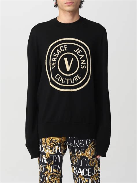 versace jeans strickjacke herren beige|Versace Jeans Couture Pullover & Strickjacken für Herren .